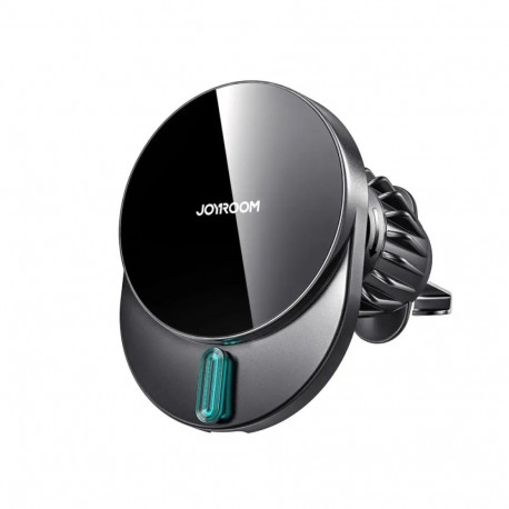 Joyroom JR-ZS409 magnetiline auto telefonihoidik ventilatsiooniavale 15W juhtmevaba laadimisega must