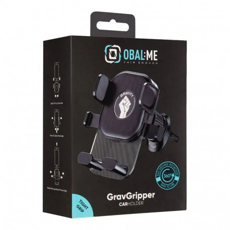 Obal:Me GravGripper gravity car phone holder black