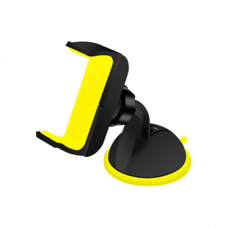 GoodBuy 46HD78 car phone holder with suction cup with 55-75 mm clamp yellow