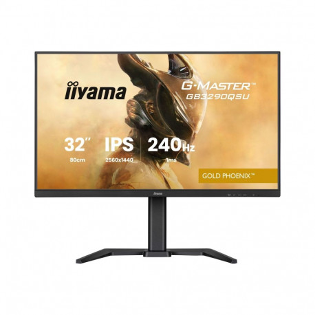IIYAMA monitor GB3290QSU-B1 G-Master Gold Phoenix 32" Fast IPS QHD 240Hz 400cd/m2 1ms 2xHDMI DP kõla
