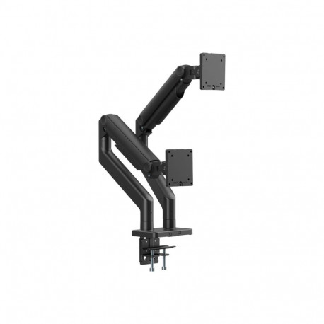 DIGITUS Dual Monitor Mount 2x45inch 2x20kg Mechanical Spring VESA: 75x75 100x100 Black