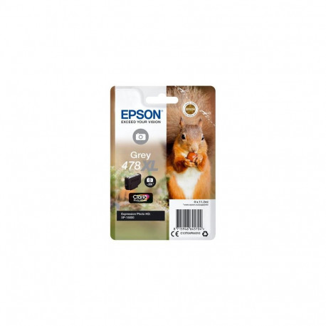 Epson Squirrel 478XL Claria Photo HD Single Grey Ink