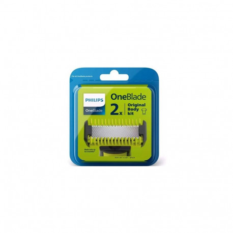 Philips Shaver OneBlade Replacement Blades with Body Kit QP620/50 (2pcs) Gray Eu