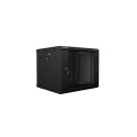 Cabinet installation hanging two sections 19 '' 9U 600x600mm black