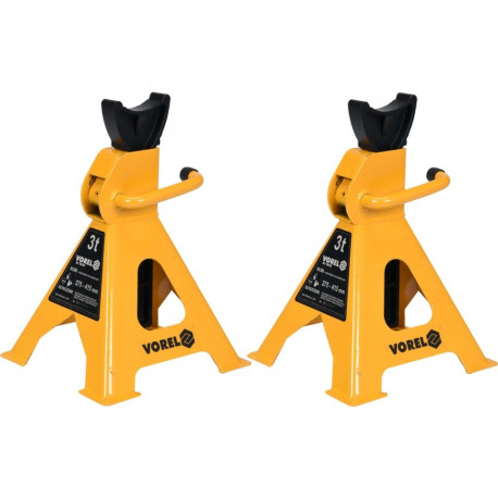 Atbalsta statīvi 3T, VOREL, 80308, 2 gab., augstuma regulēšana 280-420 mm, krava 230 kg
