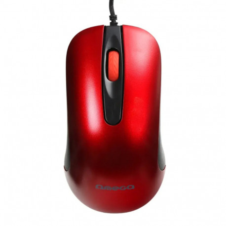 Omega OM0520R computer mouse | 1000 DPI | USB | red