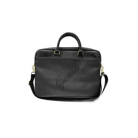 Guess Saffiano Script sülearvutikott 16" must