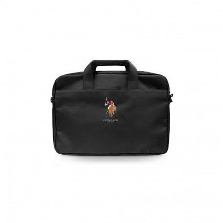 U.S. Polo Assn. Polo Embroidery laptop bag 16" black