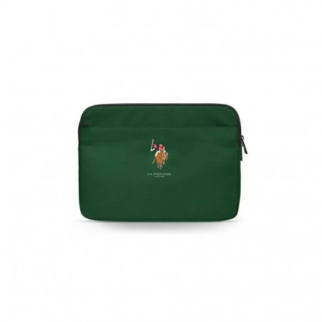 U.S. Polo Assn. Polo Embroidery sülearvuti ümbris 13" roheline