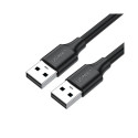USB 2.0 M-M UGREEN cable US102, 1.5m (black)