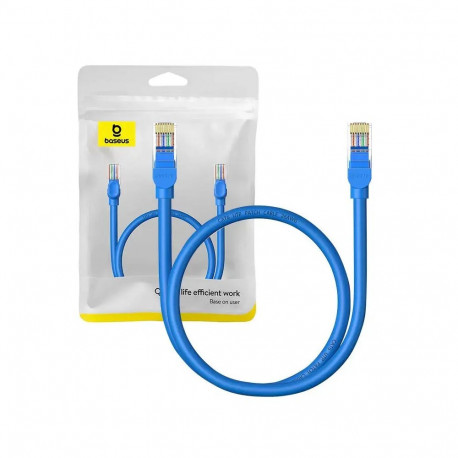 Baseus Ethernet LAN võrgukaabel | Cat6 | ümmargune | 1Gbps | 0.5m | sinine