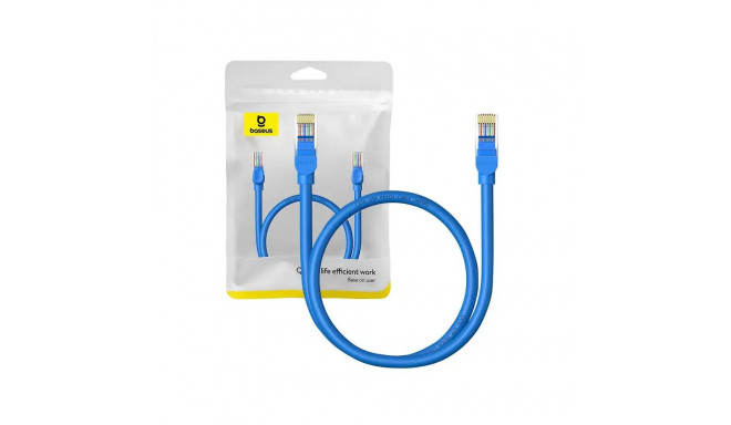 Round Cable Baseus Ethernet RJ45, Cat.6, 0,5m (blue)