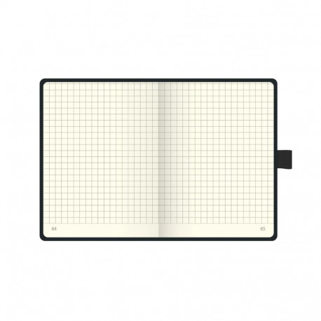 Kaustik Brunnen Kompagnon A6, 96 lehte, must, ruuduline