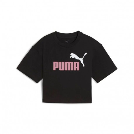 Child's Short Sleeve T-Shirt Puma Essentials 2 Color No. 1 Black - 15-16 Years