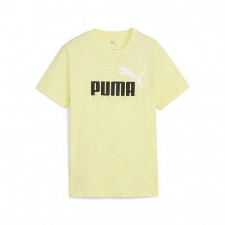Laste Lühikeste varrukatega T-särk Puma Essentials 2 Color No.1 Log Khakiroheline - 5-6 aastat