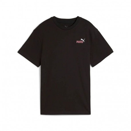 Child's Short Sleeve T-Shirt Puma Essentials 2 Color Black - 9-10 Years