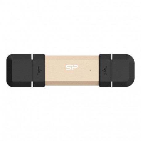 Silicon Power mälupulk DS72 500GB USB Type-A / USB Type-C 3.2 Gen 2 (3.1 Gen 2), kuldne