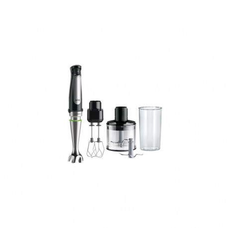 Braun MultiQuick 7 0X22111427 blender Immersion blender 1000 W Black, Satin steel