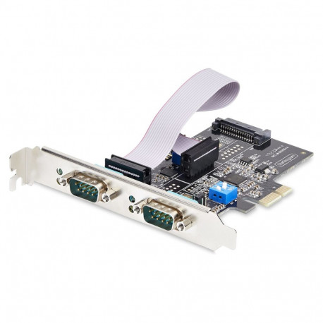 "STARTECH.COM 2-Port Serielle PCIe Karte PCI Express zu RS232/RS422/RS485 DB9 Serielle Karte 16C1050