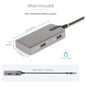 D StarTech USB-C mitmepordiline HDMI-adapter
