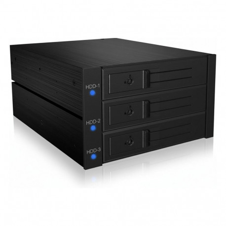 ICY BOX kõvaketta raam 3x SATA 3,5" HDD 2x 5,25" pesasse Hot Swap sahtlivaba