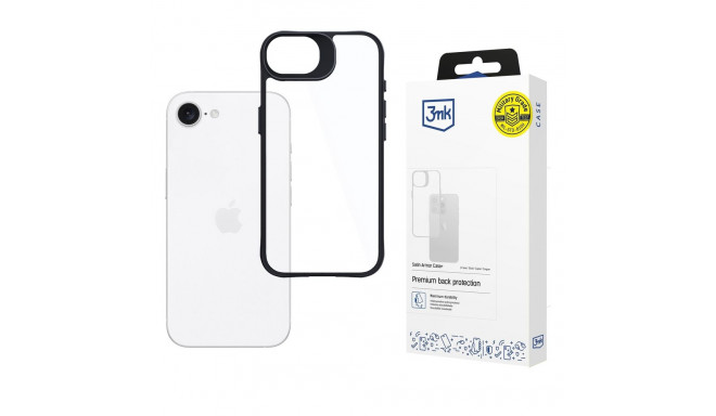 3mk Satin Armor Case+ for Apple iPhone 16e / SE 4 - transparent
