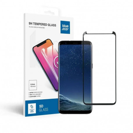 Blue Star 5D tempered glass for phone Galaxy S8