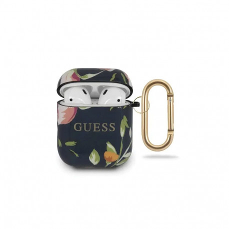 Guess GUACA2TPUBKFL03 AirPods cover blue N.3 Flower Collection