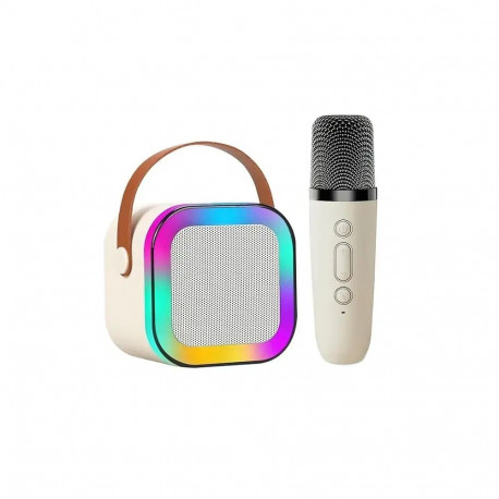 Goodbuy Bluetooth karaoke kõlar mikrofoniga beež