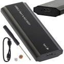 Fusion M2 to USB-C M-key SSD disk adapter black