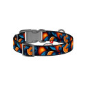 Waudog "Oranges" nylon dog collar with QR code, size M