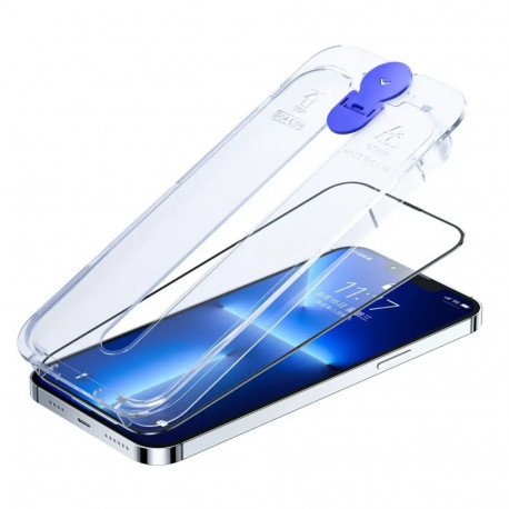 Joyroom Knight Tempered Glass for iPhone 14 Pro Max with Mounting Kit Clear