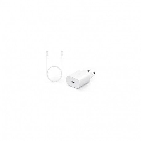 EP-TA800EWE + EP-DG980BWE Samsung 25W Travel Charger + USB-C|USB-C Data Cable White (OEM)
