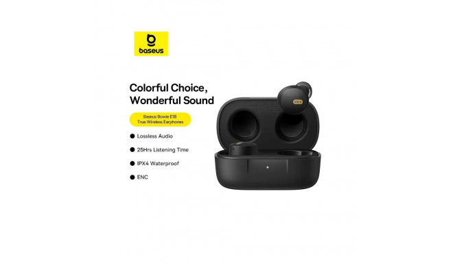 Baseus Bowie E18 True Wireless Earphones Cosmic Black