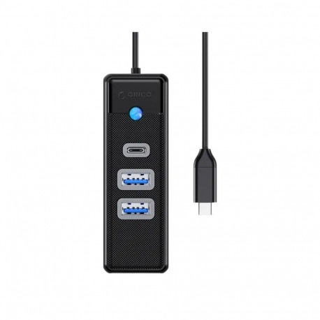 Orico Hub USB-C to 2x USB 3.0 + USB-C, 5 Gbps, 0.15m (Black)