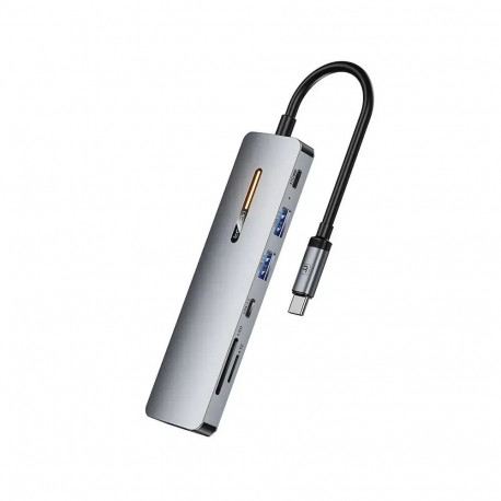 Toocki 7-in-1 docking station USB-C to SD | microSD | gray