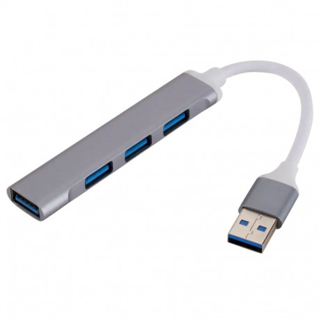 GoodBuy adapter | USB-A to 4x USB 3.0 | silver