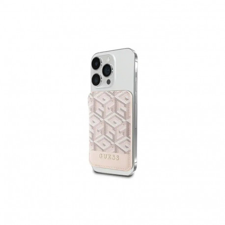 Guess Wallet Card Slot GUWMSHGCFSEP MagSafe GCube stripe pink