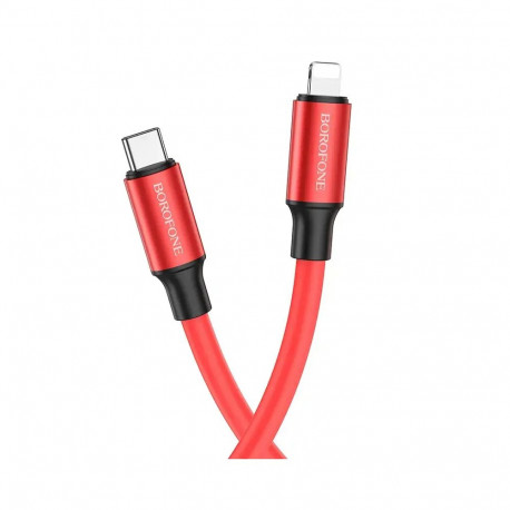 Borofone BX82 Bountiful data transfer and charging cable | USB-C to Lightning | 20W | 1m | red