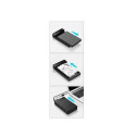 Ugreen HDD 3,5'' hard drive SATA case black
