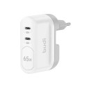 Budi travel charger | 65W | USB-C | white