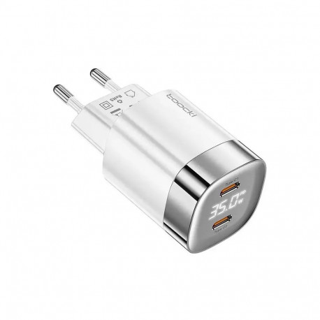 Toocki Charger reisilaadija | 35W | GaN | USB-C | valge