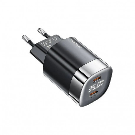 Toocki charger reisilaadija | 35W | GaN | USB-C | must