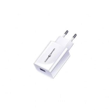 USAMS CC83TC01 travel charger | 18W | QC3.0 | USB-A | white