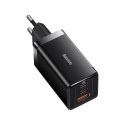 Baseus GaN5 Pro travel charger | 65W | GaN | USB-C, USB-A | black