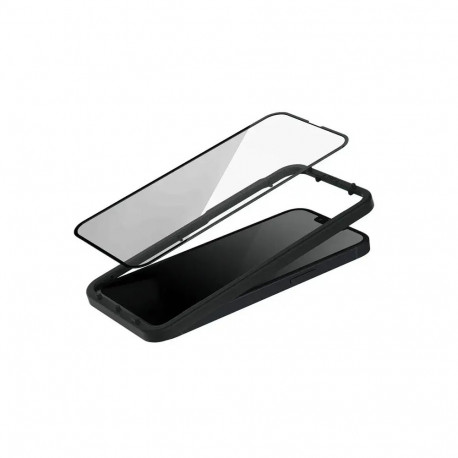 Fusion EDGE 5D tempered glass for phone iPhone 15 Plus with installation frame