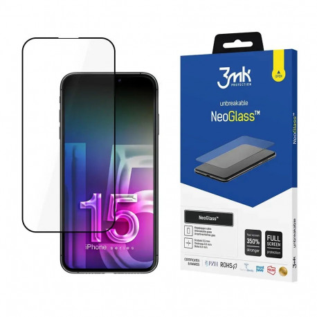 3mk NeoGlass tempered glass for phone iPhone 15 Pro