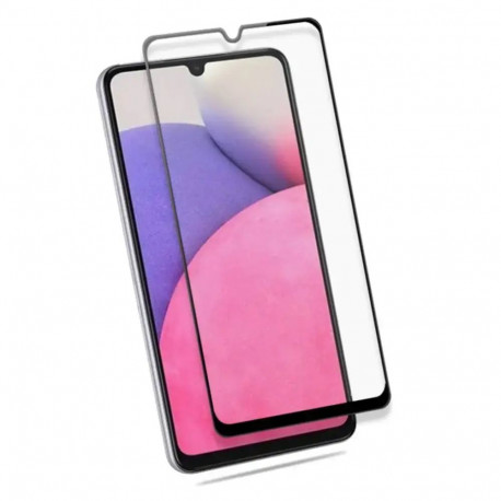 Fusion 5D glass full coveraged with frame tempered glass for phone Samsung Galaxy A33 5G black