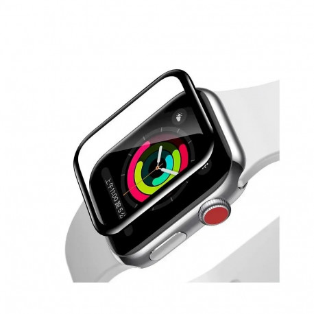 Baseus 5D SGAPWA4-E01 Tempered Glass Full Coveraged with Frame Apple Watch 1 | 2 | 3 38 mm Black