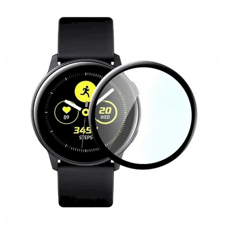 Fusion Accessories kaitseklaas Galaxy Watch Active 2 (40 mm) jaoks | must